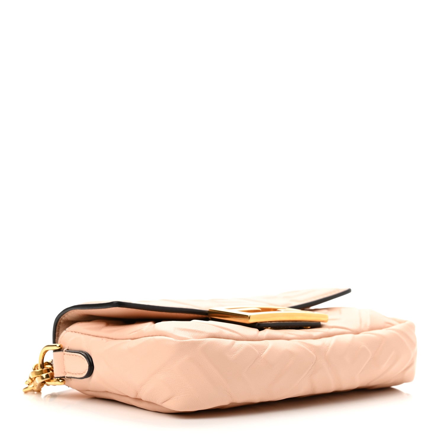 Fendi Nappa FF 1974 Embossed Mini Baguette Light Rose 4 of 10