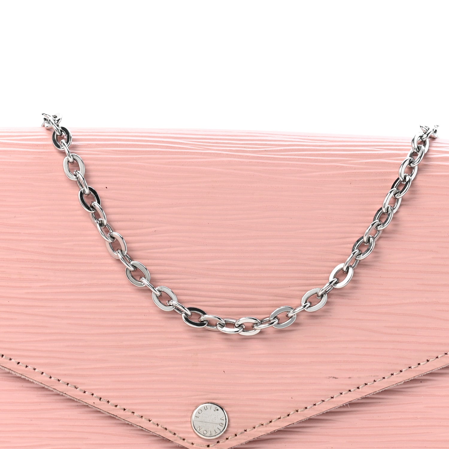 Louis Vuitton Epi Pochette Felicie Rose Ballerine 9 of 13