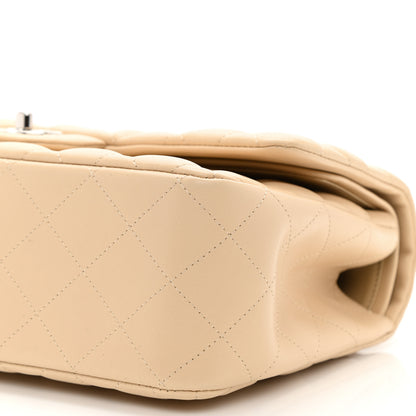 Chanel Lambskin Quilted Jumbo Double Flap Beige 10 of 10