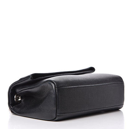 Saint Laurent Grain De Poudre Small West Hollywood Monogram Fold-Over Bag Black 4 of 14
