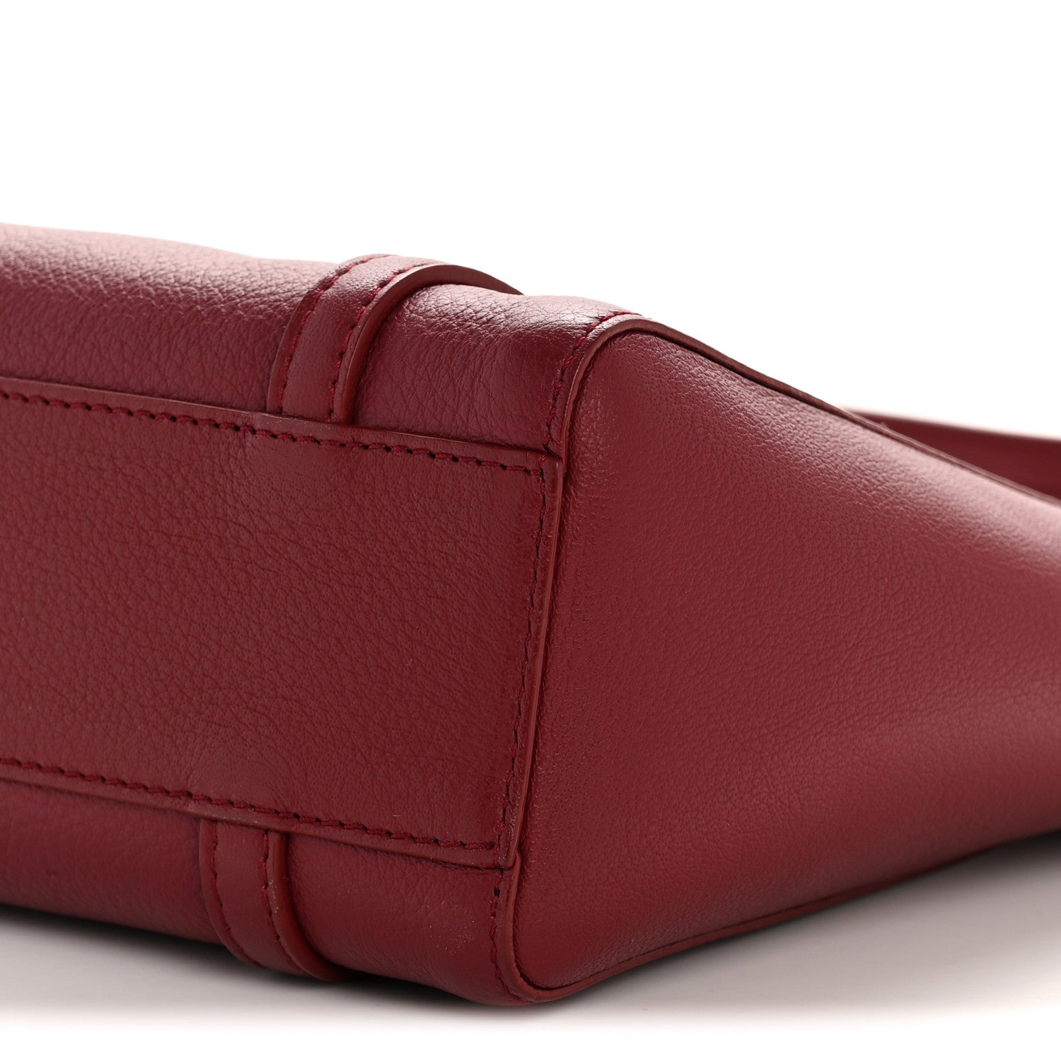 Balenciaga Smooth Calfskin Logo XXS Everyday Tote Dark Red White 10 of 10