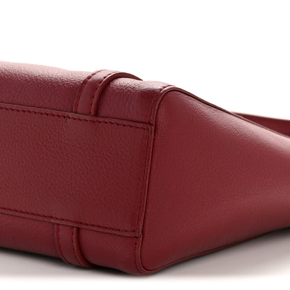 Balenciaga Smooth Calfskin Logo XXS Everyday Tote Dark Red White 10 of 10