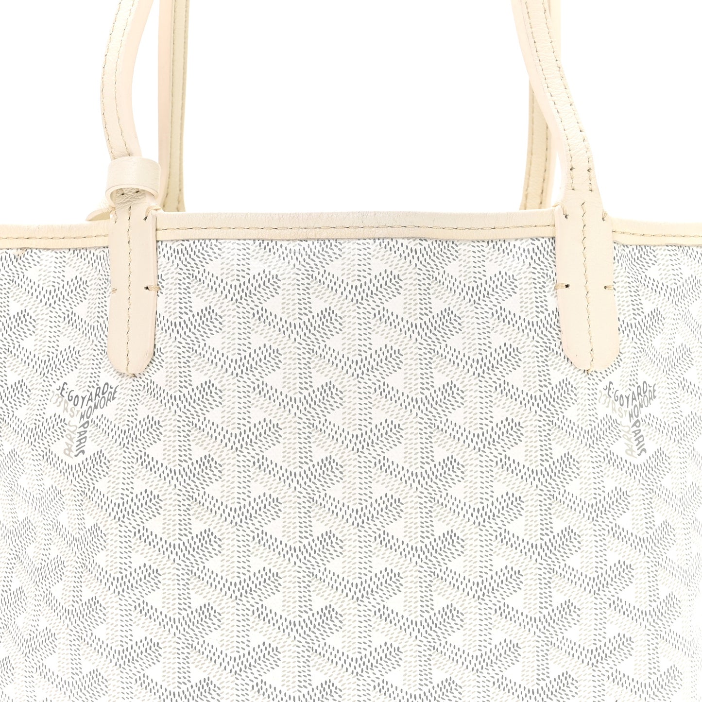 Goyardine Reversible Mini Anjou White