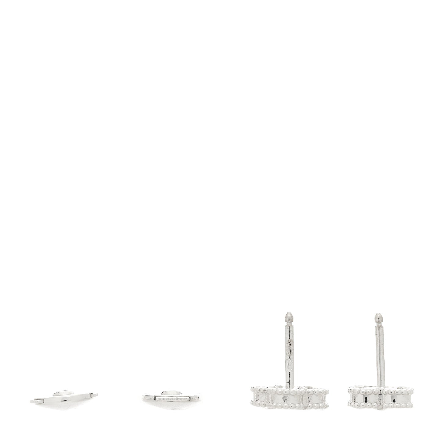 18K White Gold Mother of Pearl Sweet Alhambra Earrings
