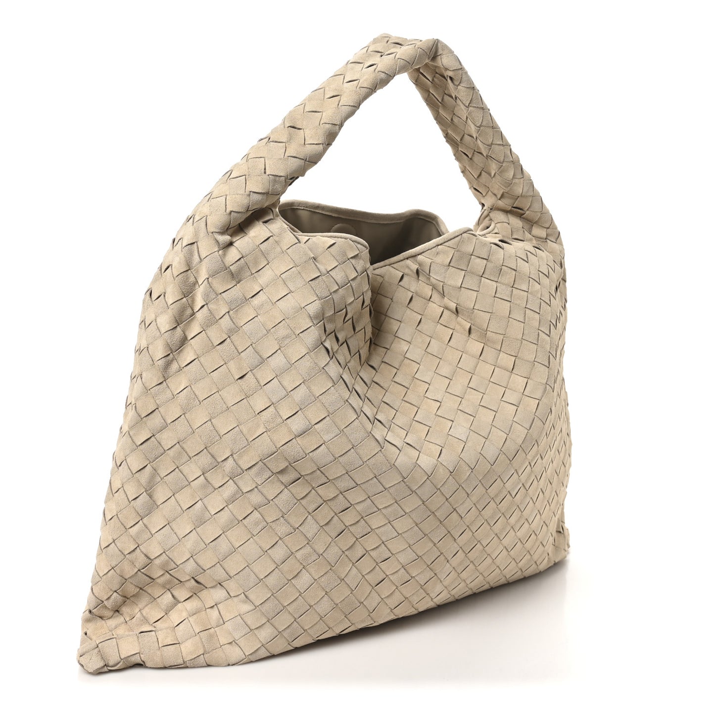 Suede Intrecciato Large Hop Ecru