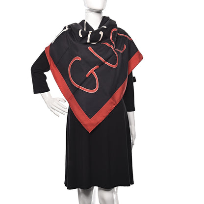 Gucci Silk Is Life Square Scarf Black Red 2 of 4