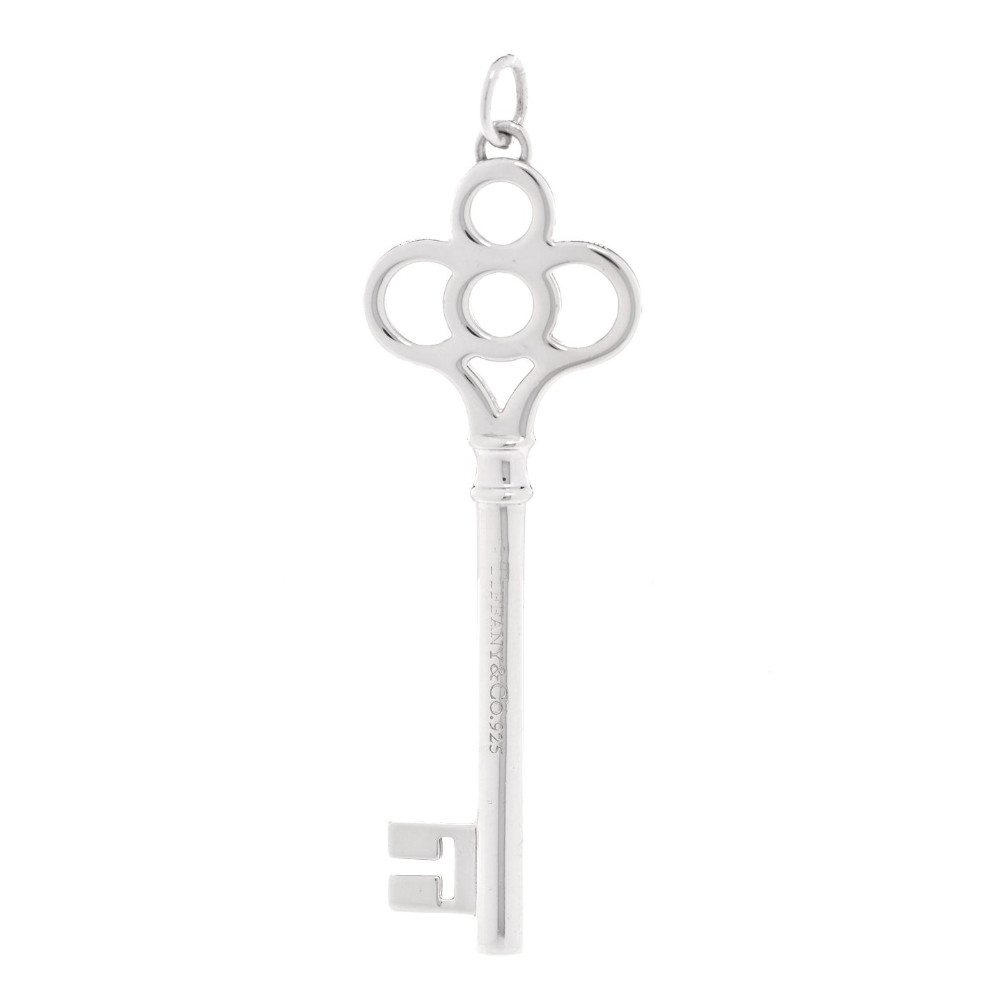 Sterling Silver Large Crown Key Pendant