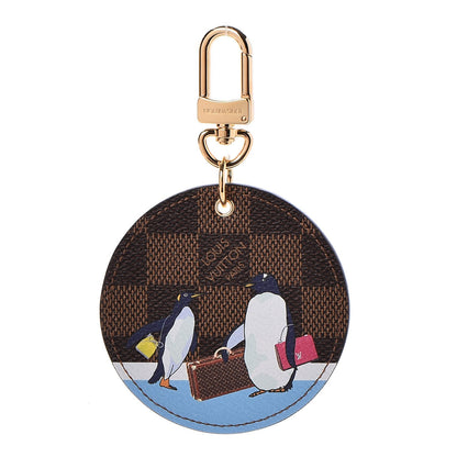 Louis Vuitton Damier Ebene Illustre Manchot Bag Charm Key Ring 1 of 4