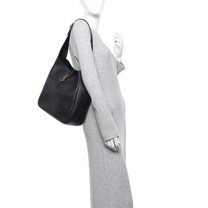 Saint Laurent Supple Calfskin Large Le 5 A 7 Soft Hobo Black 2 of 11