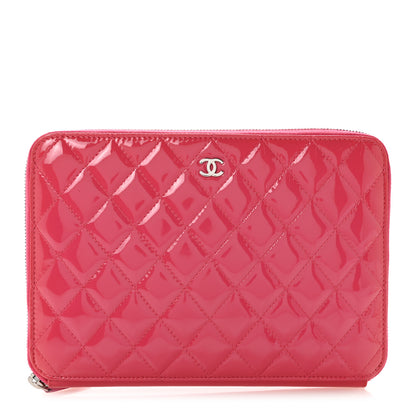 Chanel Patent Quilted Organizer Pouch Pink 1 of 11