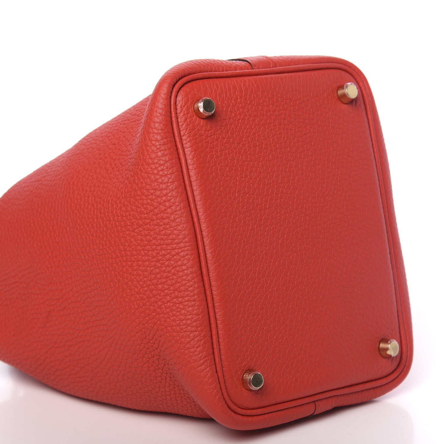 Hermes Taurillon Clemence Picotin Lock 18 PM Rouge Tomate 9 of 11