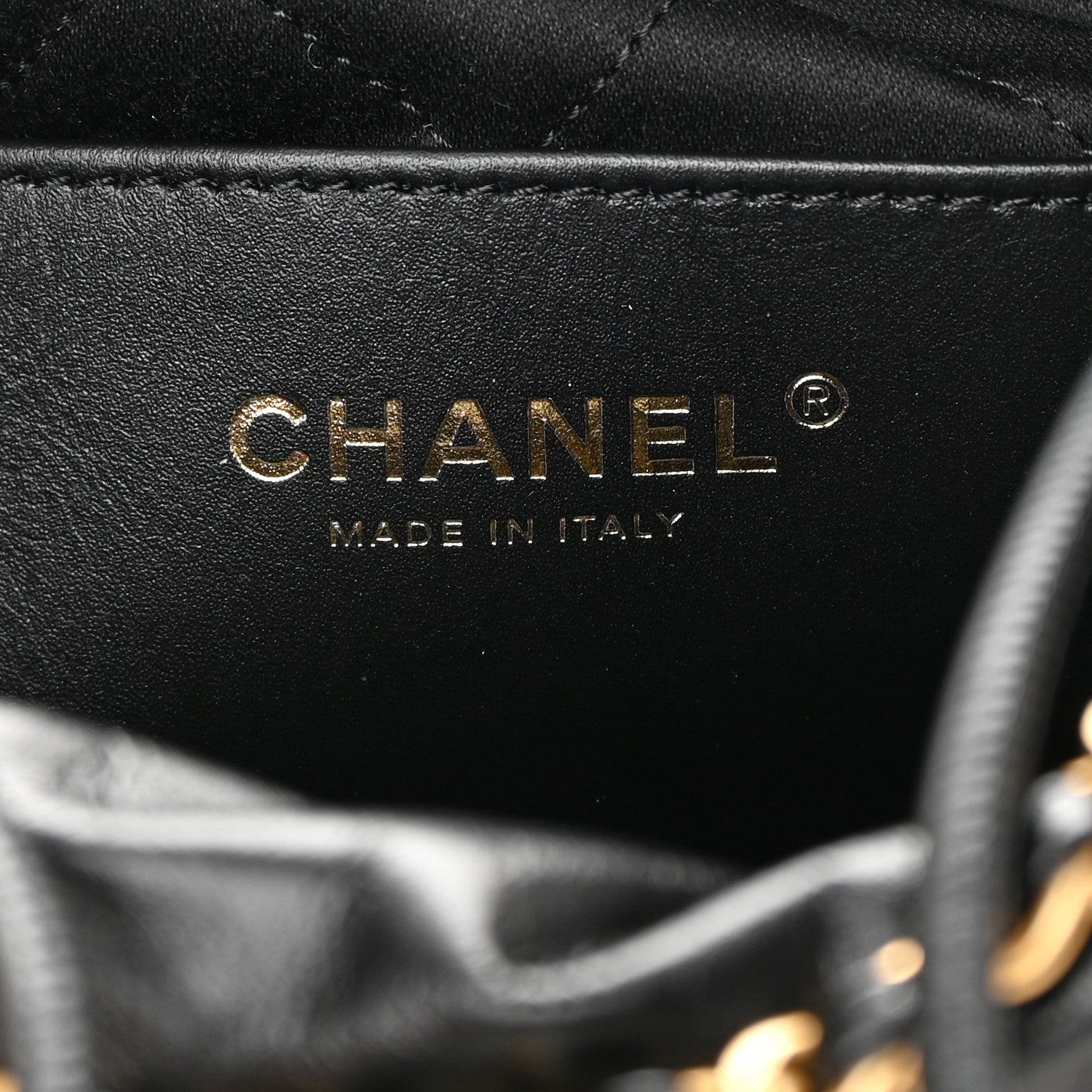 Chanel Shiny Calfskin Quilted Mini Chanel 22 Black 5 of 10