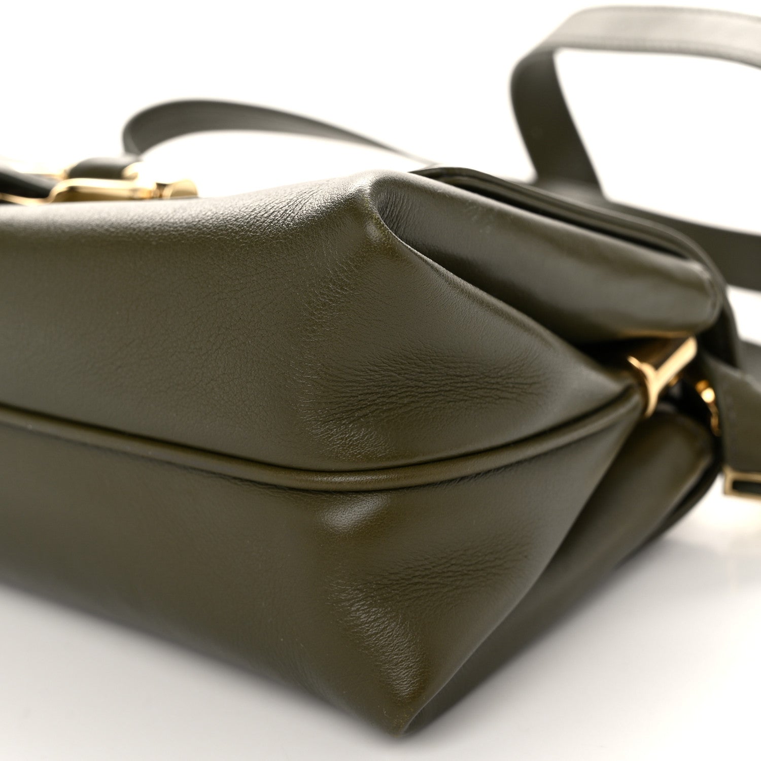 Salvatore Ferragamo Calfskin XS Front Flap Crossbody Bag New Olive 10 of 11