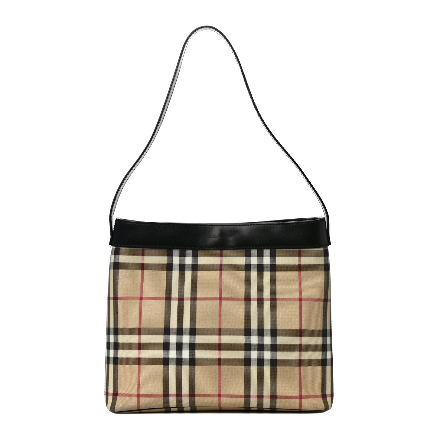 House Check Shoulder Bag Black