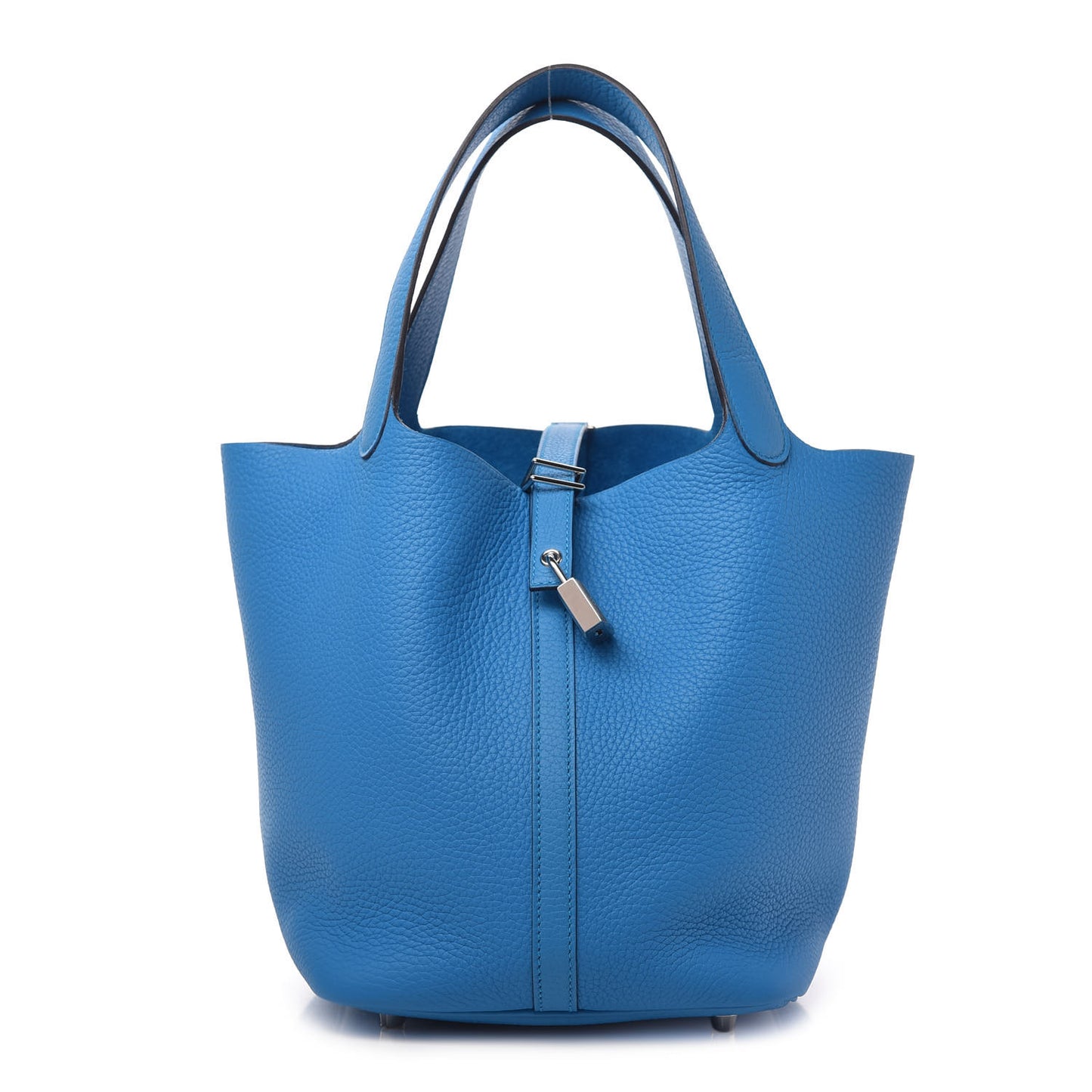 Taurillon Clemence Picotin Lock 22 MM Bleu Frida