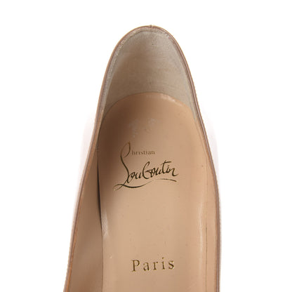 Christian Louboutin Patent Pigalle Follies 100 Pumps 37 Nude 7 of 8