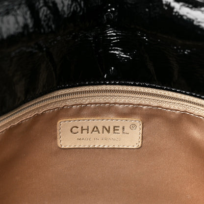 Chanel Vinyl Medium Rock and Chain Flap Black 6 of 12