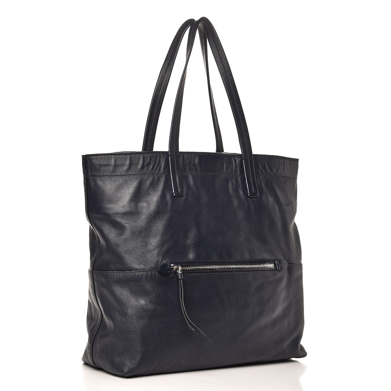 Miu Miu Vitello Soft Calf Shopping Tote Baltico 3 of 15