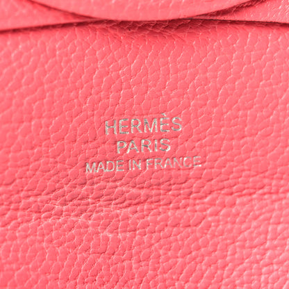 Hermes Chevre Mysore Bastia Coin Purse Rose Azalee 6 of 10