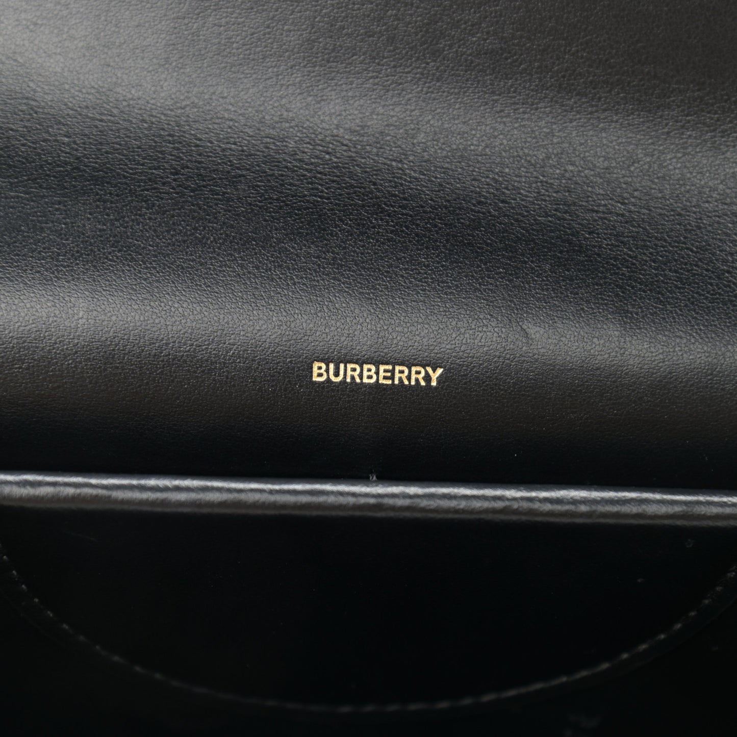 Grained Calfskin Small TB Bag Black