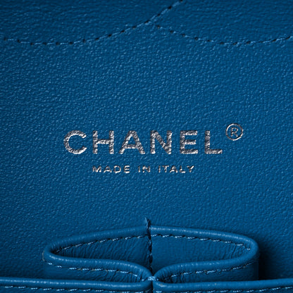 Chanel Patent Calfskin Quilted Jumbo Double Flap Turquoise 6 of 8