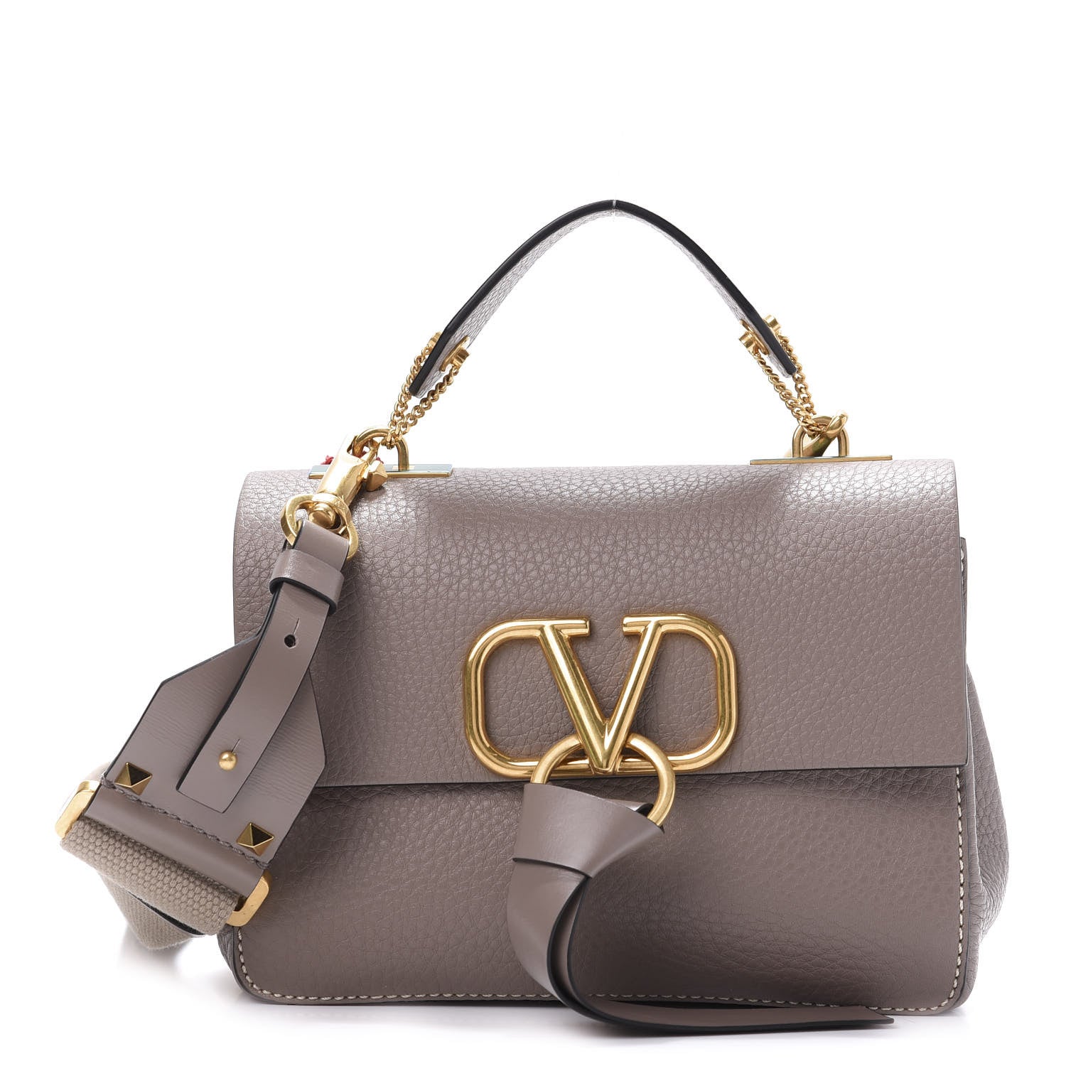 Valentino Garavani Grainy Calfskin Mini Vring Shoulder Bag Clay 1 of 11