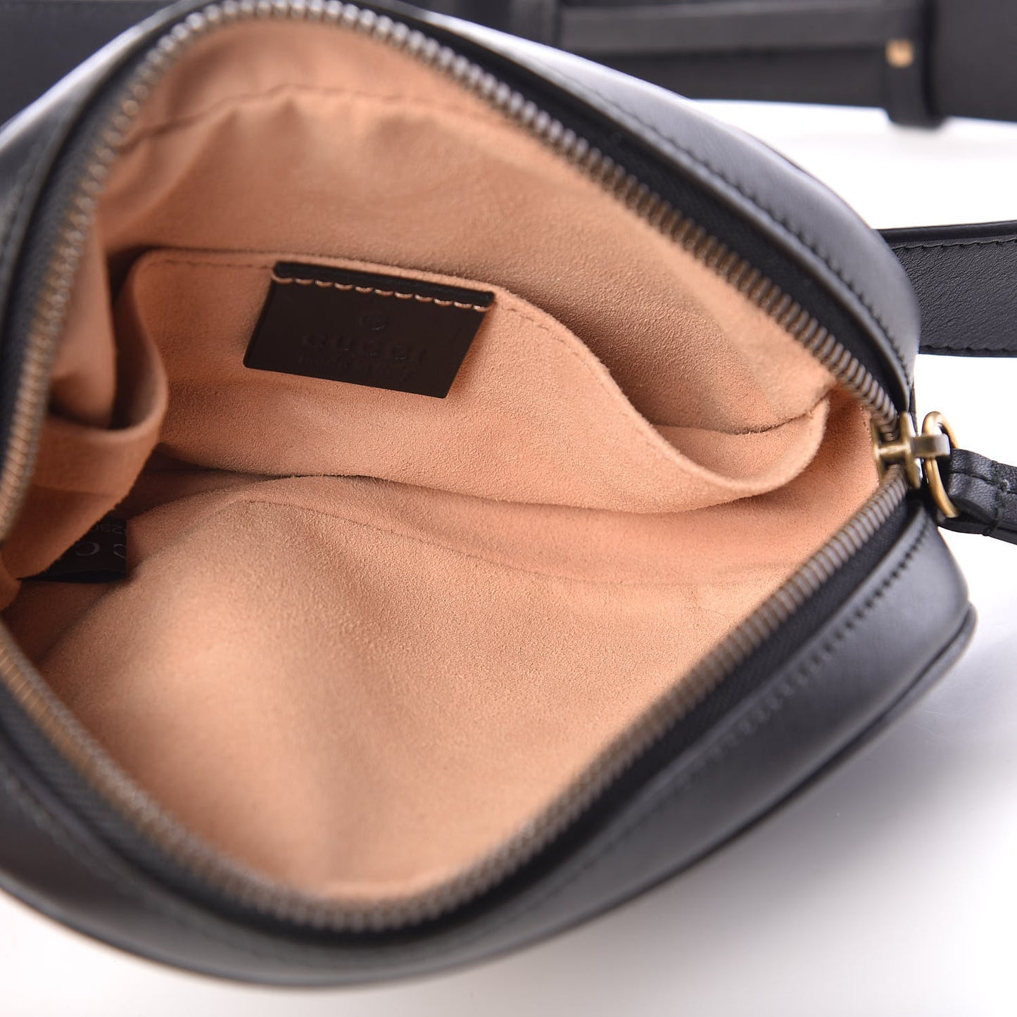 Calfskin Matelasse GG Marmont Belt Bag 85 34 Black