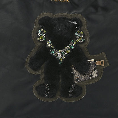 Prada Tessuto Nylon Teddy Bear Tote Black 9 of 12