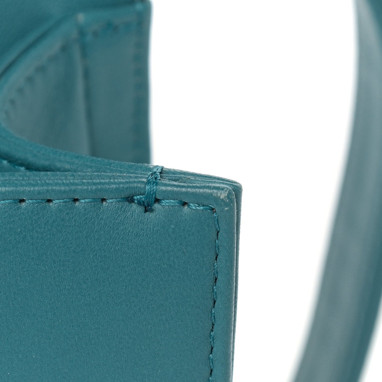 Lambskin Quilted New Medium Boy Flap Turquoise