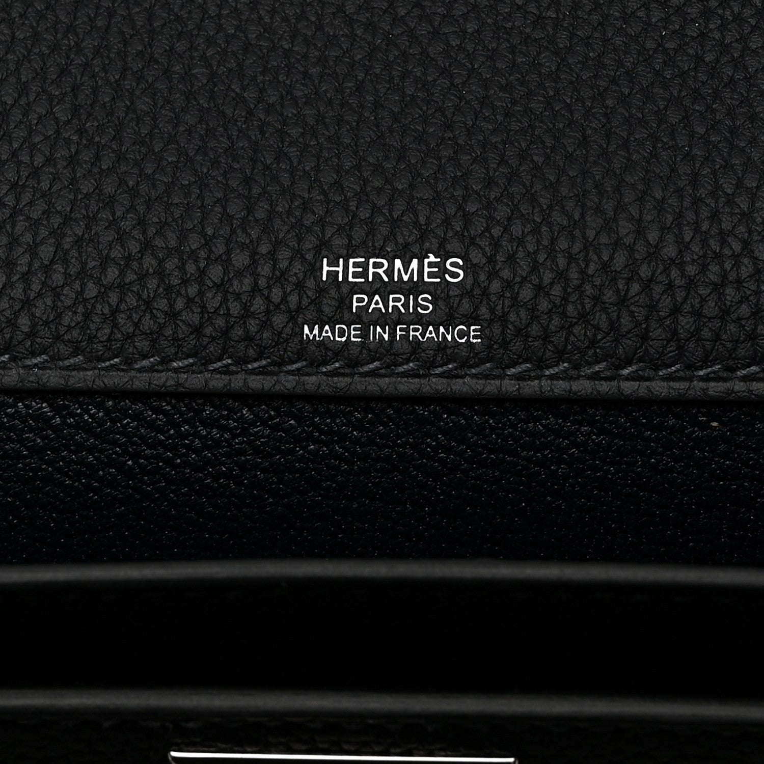 Hermes Togo Kelly Depeches 25 Pouch Bleu Nuit 6 of 7
