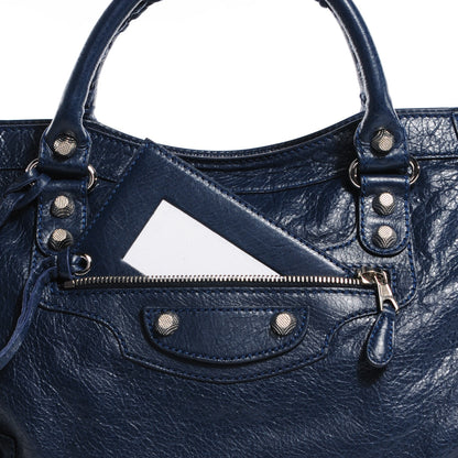 Balenciaga Agneau Giant 12 Silver Hardware City Bleu Obscur 12 of 13