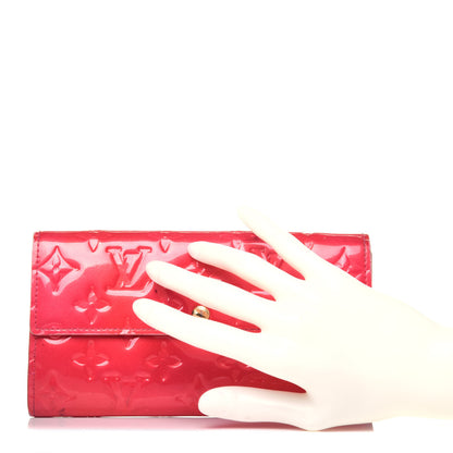 Louis Vuitton Vernis Sarah Wallet Rose Pop 2 of 19