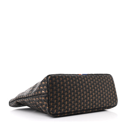 Moynat Grained Calfskin Canvas 1920 Oh! Tote Ruban MM Carbon Bronze 4 of 10