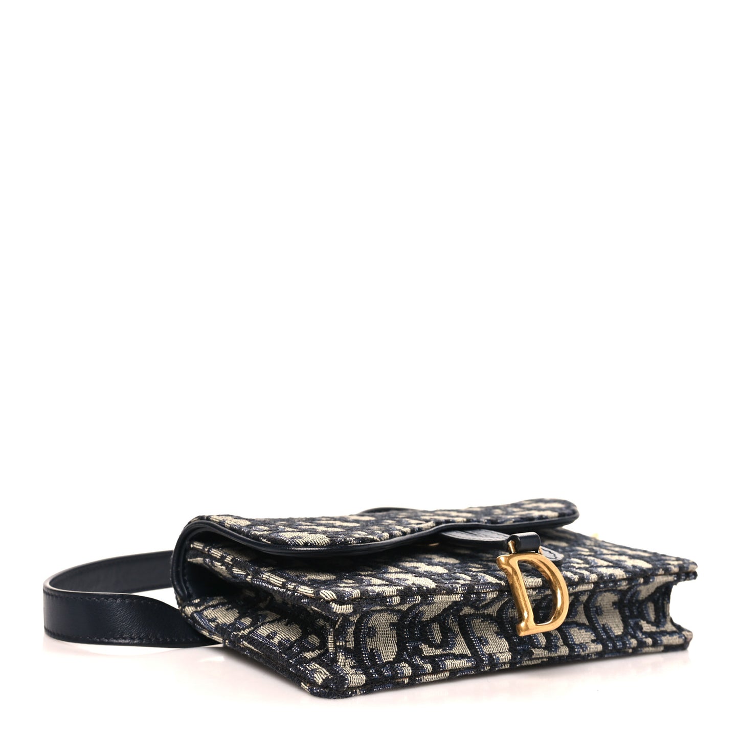 Oblique Saddle Belt Bag Blue