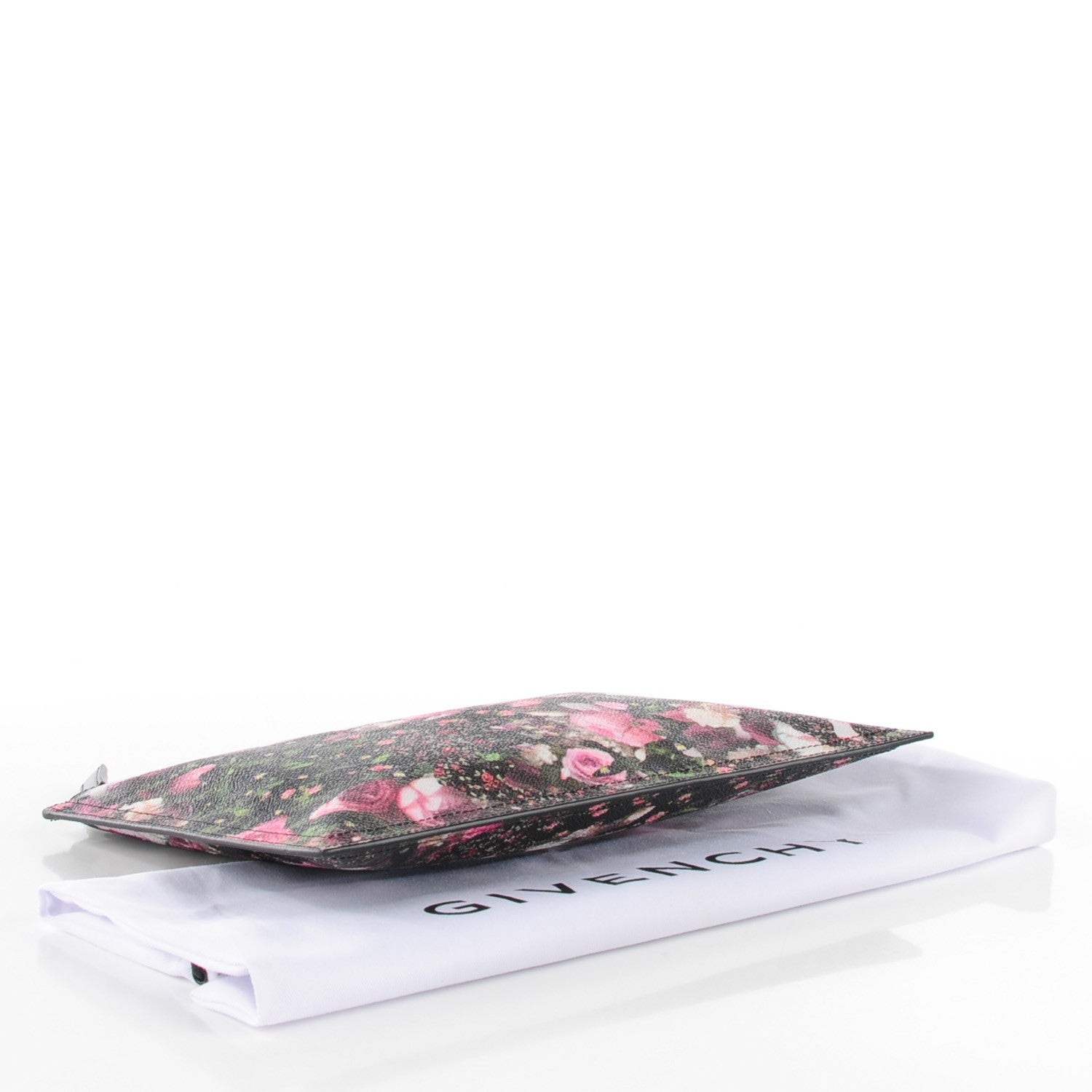 Givenchy Coated Canvas Roses Camouflage Print Medium Antigona Zip Pouch Black 4 of 8