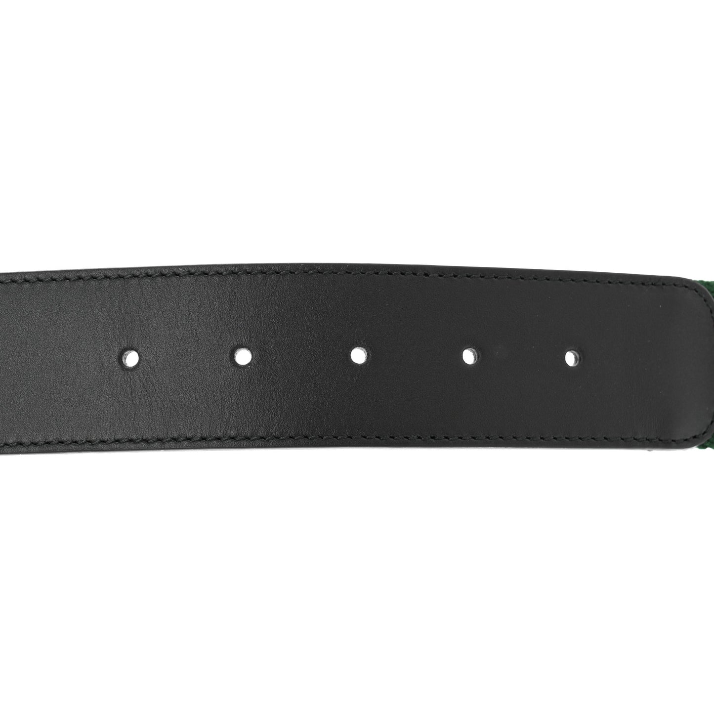 Nylon Calfskin Double G Web 40mm Belt 80 32 Green Red Black