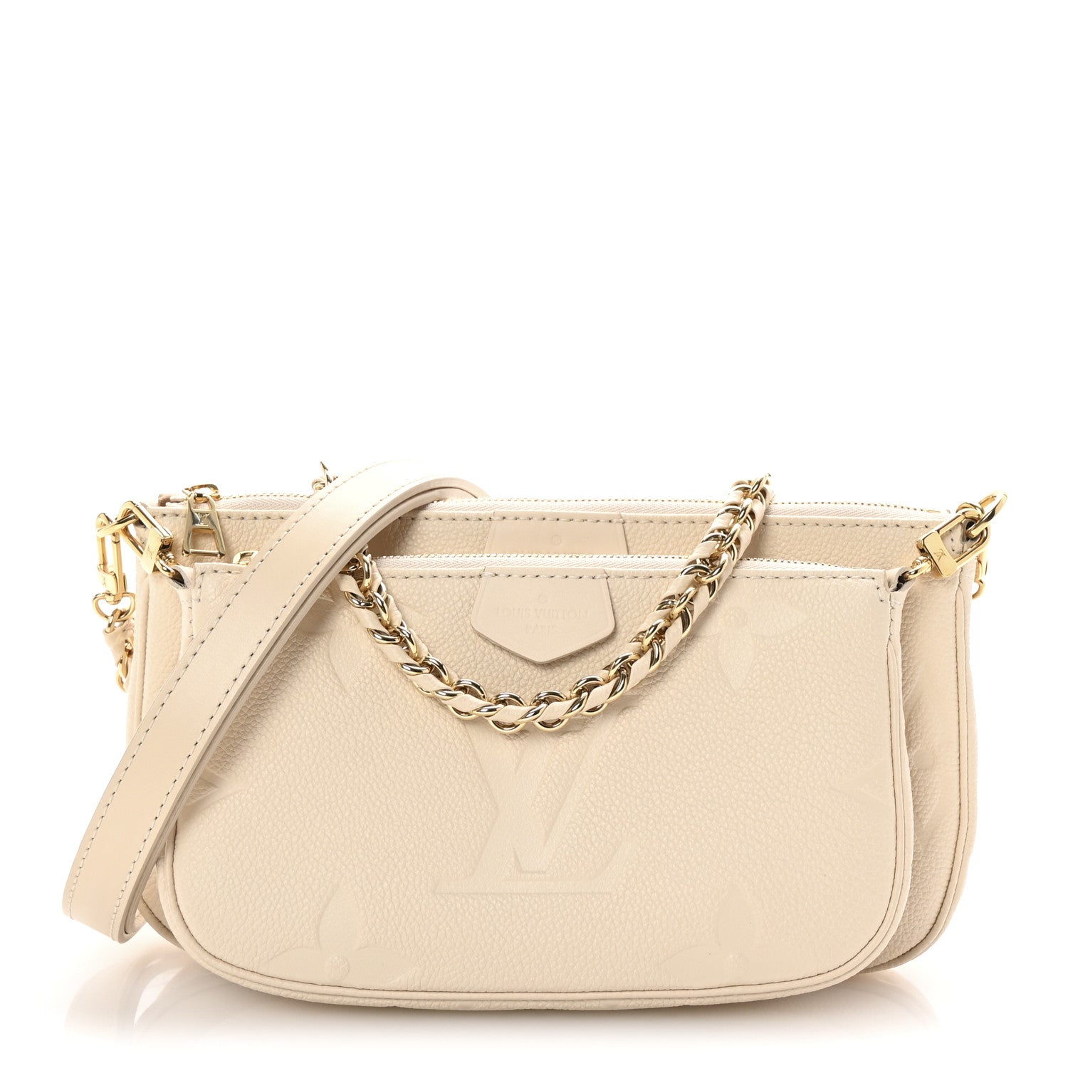 Louis Vuitton Empreinte Monogram Giant Multi Pochette Accessories Cream 1 of 9