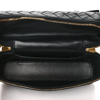 Bottega Veneta Calfskin Intrecciato Bang Bang Vanity Case Black 5 of 9