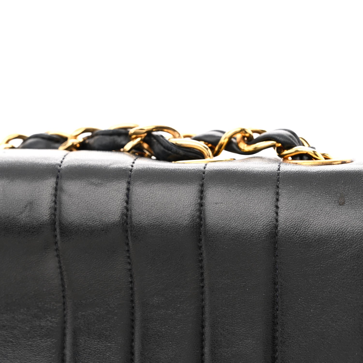 Chanel Lambskin Vertical Quilt Jumbo Single Flap Black 14 of 14