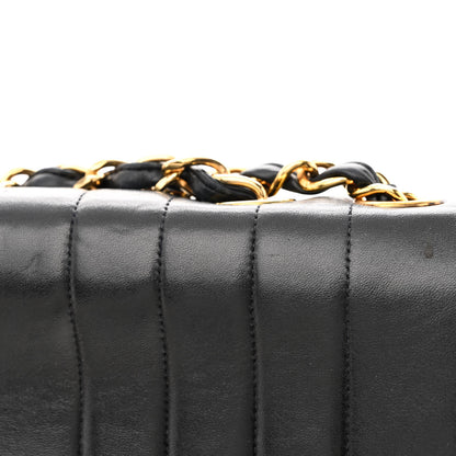 Chanel Lambskin Vertical Quilt Jumbo Single Flap Black 14 of 14