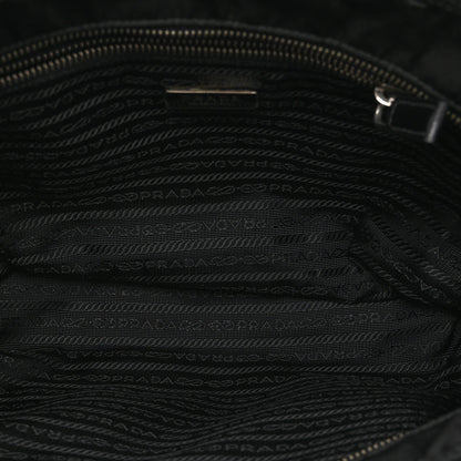Prada Tessuto Nylon Saffiano Tote Black 5 of 10