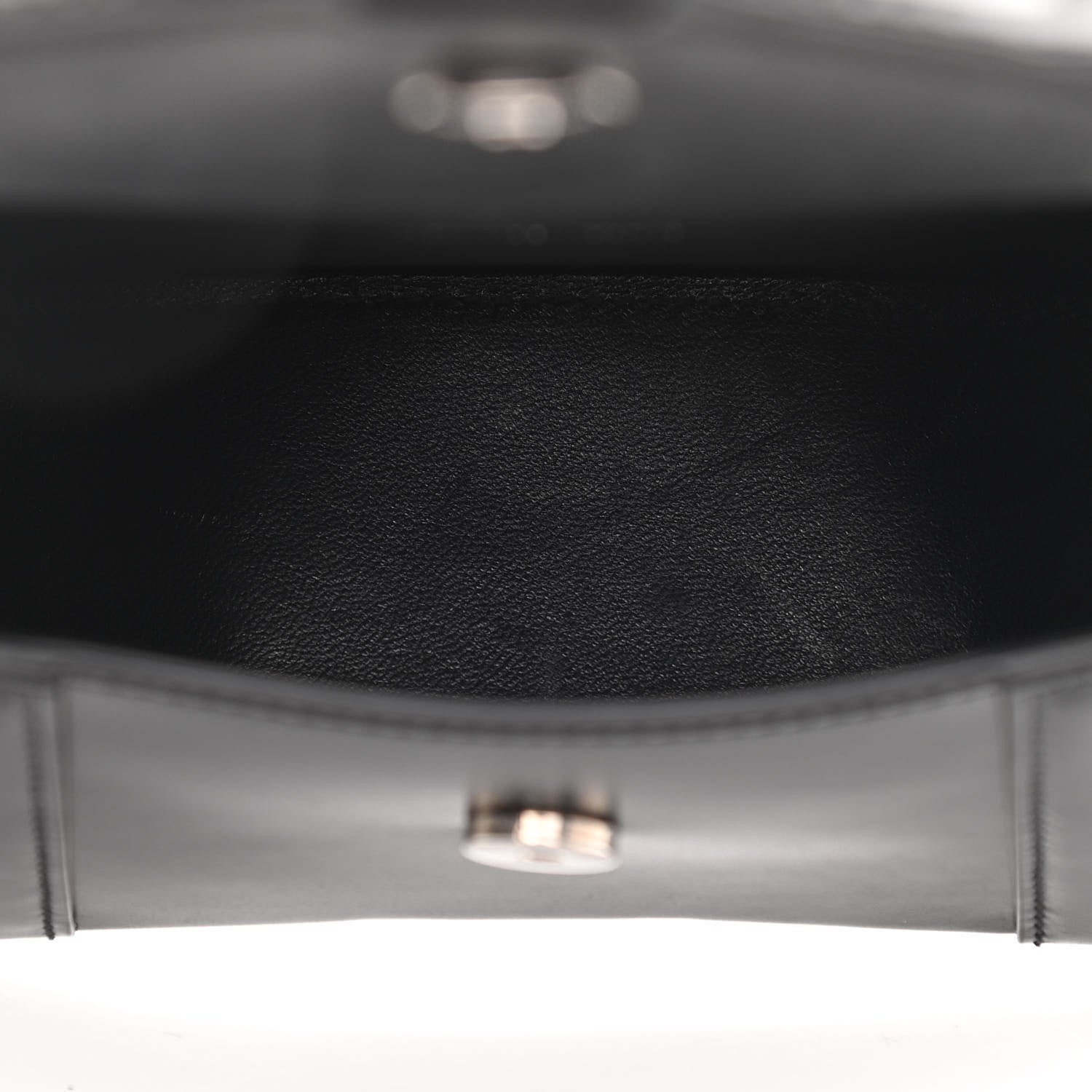 Balenciaga Box Calfskin Graffiti Logo Hourglass Top Handle Bag XS Black Silver 5 of 12