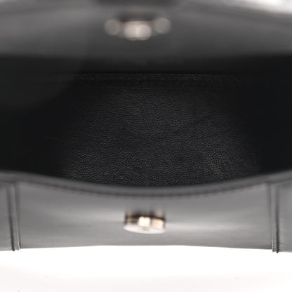 Balenciaga Box Calfskin Graffiti Logo Hourglass Top Handle Bag XS Black Silver 5 of 12