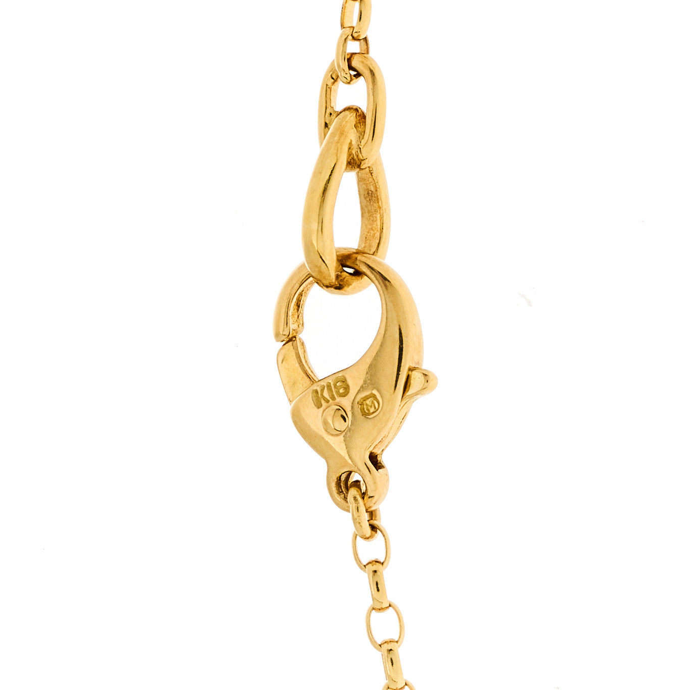 18K Yellow Gold Akoya Cultured Pearl 7.5-8mm Charms Necklace