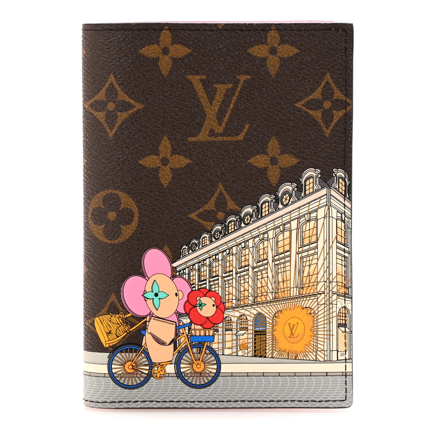 Monogram 2022 Christmas Animation Paris Passport Cover Pink