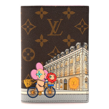 Louis Vuitton Monogram 2022 Christmas Animation Paris Passport Cover Pink 1 of 6