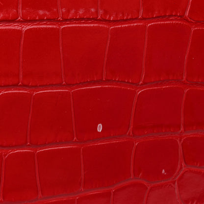 Christian Louboutin Calfskin Crocodile Embossed Spikes East West Cabata Tote 12 of 14