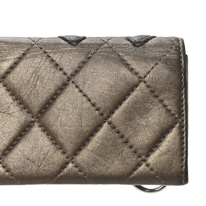 Chanel Metallic Calfskin Quilted Cambon Key Holder Case Bronze 20 of 23