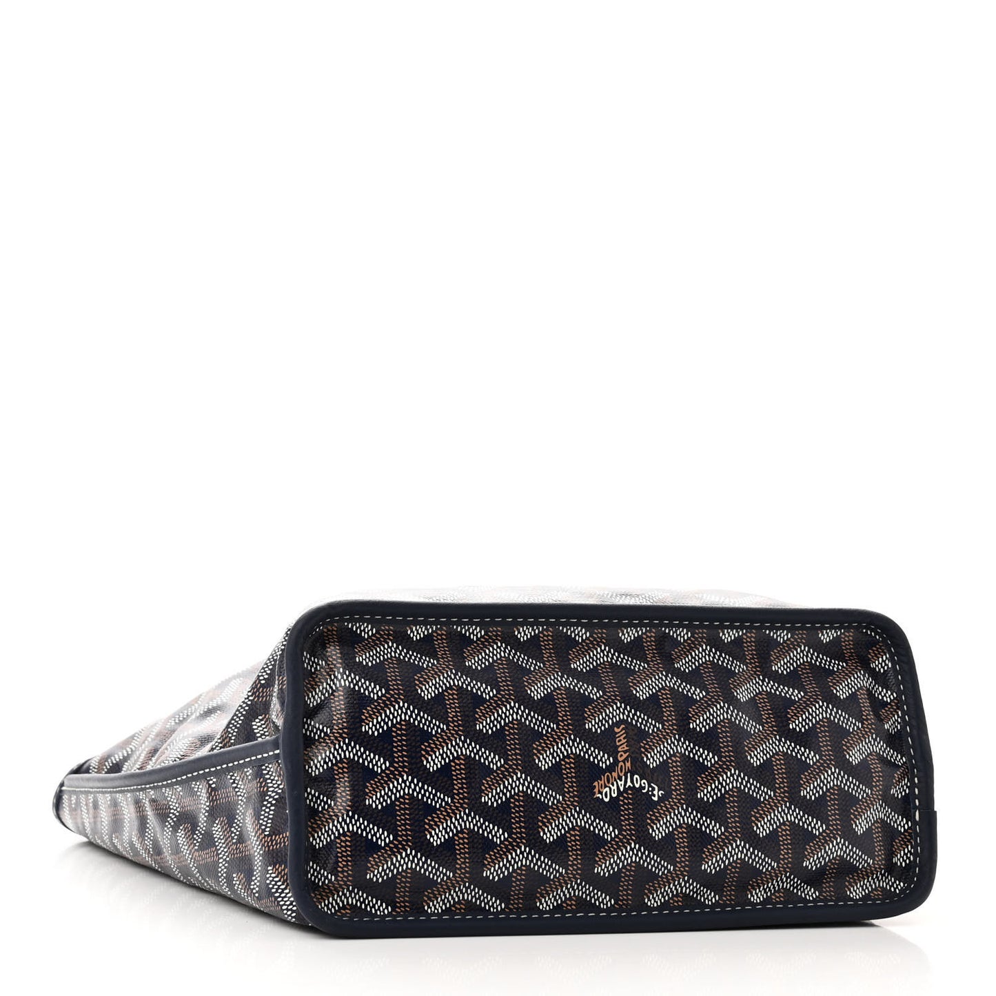Goyardine Reversible Mini Anjou Navy