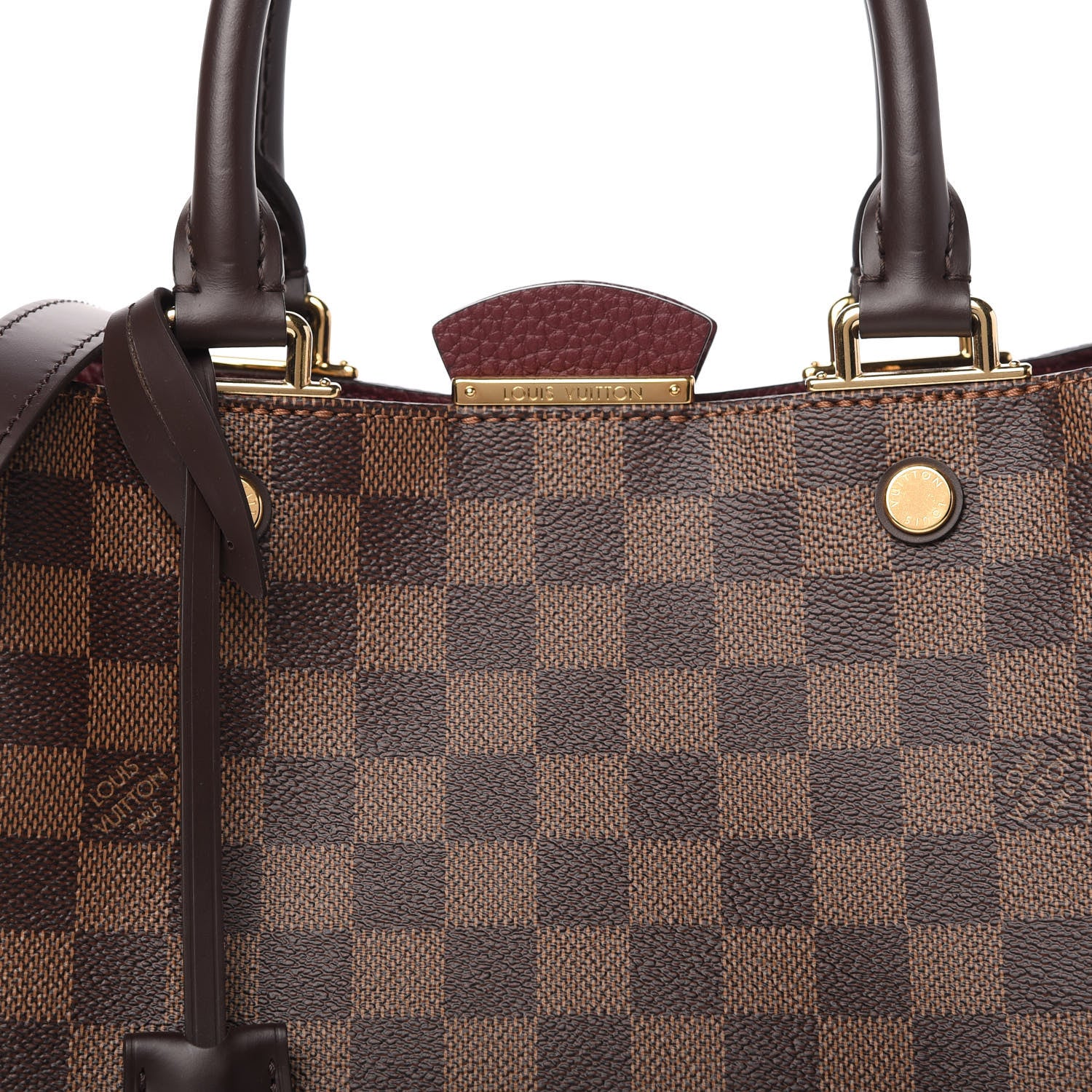 Louis Vuitton Damier Ebene Cuir Taurillon Brittany Bordeaux 8 of 8